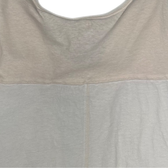 💓FREE PEOPLE Women's Cloud Nine Tee - Two tone with pale‎ pink and white XS - Picture 10 of 12